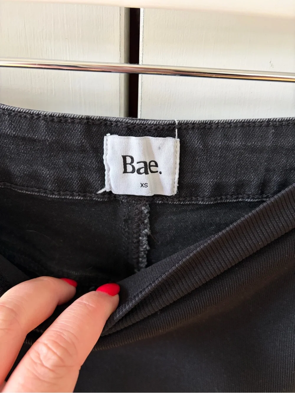 Bae the Label All Hours Maternity Wide Leg Jean - Black XS/4 - Picture 4 of 5
